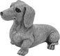 Dachshund Statue 6.7'' x 4.7'' Garden Decor for Dog Lovers Spring Summer Home Lawn Patio Backyard Outdoor Decoration Gift Indoor Resin Sculpture Figurine Memorial Ornament Wear-Resistant Waterproof