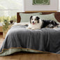 Bedsure Waterproof Blanket for Bed - Sherpa Fleece Waterproof Dog Blankets for Large Dogs, Pet Blankets for Bed/Couch/Dog Crate, Soft Plush Reversible Furniture Protector, Twin-XL, 66"x90", Grey