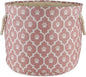 Bone Dry Pet Storage Collection Lattice Paw Print, Rose, Small Round