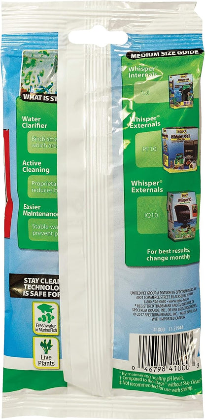 Tetra Bio-Bag Filter Cartridge 1 Count, for Aquariums, with Stay Clean Technology, Ready to Use Medium Filter