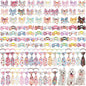 Reginary 100 Pieces Dog Bow Tie Collar Set Include 40 Dog Neckties, and 30 Puppy Bowties, 30 Collar Flowers, Adjustable Pet Ties Grooming for Small Medium Cats Pets Supply(Donut)
