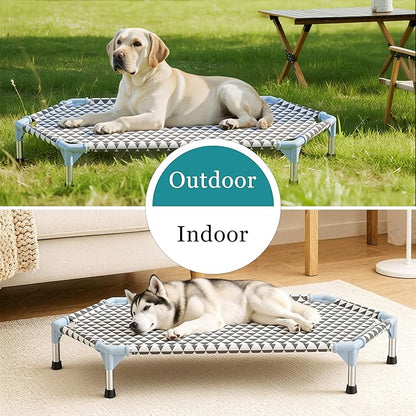 Elevated Outdoor Dog Bed (6 Sided Medium, Triangle)