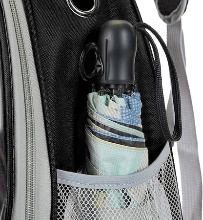 Cat Bubble Backpack Carrier for Small Medium Dogs Cats Carrying Bag, Airline Approved Pet Travel Carrying Bag Dog Hiking Walking Outdoor Backpack (Black)