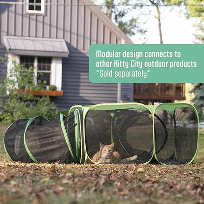 Kitty City Outdoor Catio Furniture and Play Kits for Cats, Combo/Large
