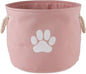 Bone Dry Pet Storage Collection Collapsible Bin, Rose, Medium Round