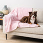 PetAmi Dog Blanket for Large Medium Dogs Pink, Fluffy Soft Puppy Blanket, Sherpa Fleece Cat Blanket for Kitten Doggie, Calming Pet Blanket Throw for Bed Washable Sofa Couch Cover, Large 40x60