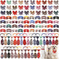 Reginary 100 Pieces Dog Bow Tie Collar Set Include 40 Dog Neckties, and 30 Puppy Bowties, 30 Collar Flowers, Adjustable Pet Ties Grooming for Small Medium Cats Pets Supply (Paisley)