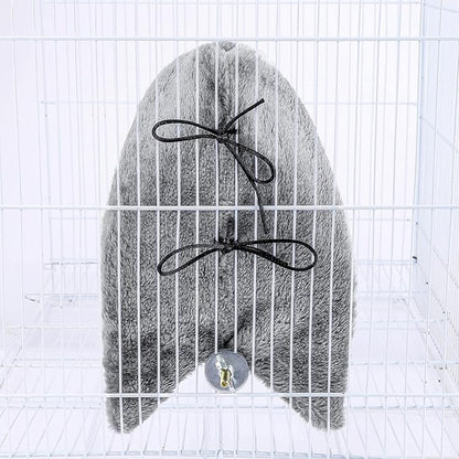 Comfort Corner Fleece Bird Blanket Parrot Cage Snuggle Hut Warm Bird Nest House Bed Hanging Hammock Toy for Parakeet Cockatiel Pigeon Small Animals Shelter Plush Bedding(Size M)