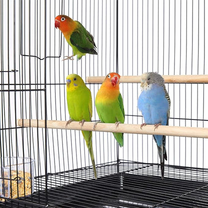 Yaheetech 30‘’ Flight Bird Cage Stackable Design for Small and Medium Birds with Slide Out Tray and Bottom Grate Budgies Cockatiels Lovebirds Canaries Parakeet Cage