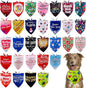 30 Pack Christmas Happy New Year Dog Bandanas Bulk 33 Inch Large Dog Bandanas XXL Stitch Dogs Bandana Grooming L