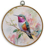DILSJ Hummingbird Decor, Hummingbird Gifts for Women Canvas Wall Art Framed, Cottagecore Bird Hanging Decorations for Home Bedroom Living Room, 10x10 Inch