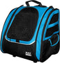 Pet Gear I-GO2 Roller Backpack, Travel Carrier, Car Seat for Cats/Dogs, Mesh Ventilation, Included Tether, Telescoping Handle, Storage Pouch