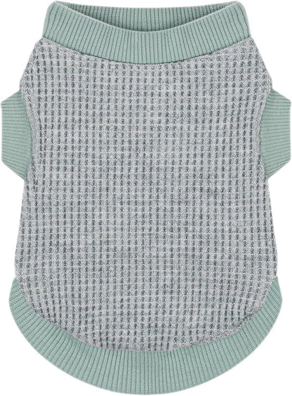 Cozy and Functional Dog Shirts for Small Puppies: Stretchable Green Attire with Easy-On Design, Ideal for Chihuahuas and Yorkies - Enhance Comfort and Playfulness on Chill Days X-Small