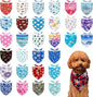 30 Pack Winter Dog Bandanas Bulk for Small Dogs Stitch Edge Dog Bandanas Puppy Cats Scarves Grooming S