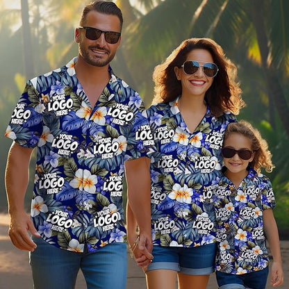 Custom Hawaiian Shirt with Face Photo Picture for Men Women Kids Youth Adult, Tropical Personalized Hawaiian Shirts Gift