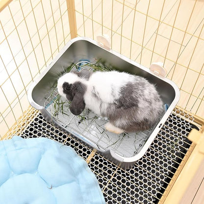 Stainless Steel Sifting Litter Box for Rabbit (M)