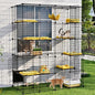 Oneluck 69 Inch Catio Outdoor Cat Enclosure with Super Large Enter Door, Balcony Cat Playpen with Platforms,DIY Outside Cat Patio Large Exercise Place Ideal for 1-4 Cats