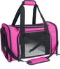 Soft Sided Carrier for Small Medium Cats Dogs,TSA Airline Approved Collapsible Travel Pet Carrier (Medium, Magenta)