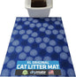 Drymate Cat Litter Box Mat, Litter Trapping Mat, Waterproof, Urine-Proof, Absorbent, Machine Washable, Soft on Paws, Contains Mess, Protects Floors, Kitten Supplies, Dark Blue, 29x36 XL