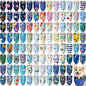100 Pcs Ocean Dog Bandanas Bulk Pet Bibs Colorful Triangle Pet Ocean Scarf Bandanas for Medium Large Dogs Birthday Summer Beach Holiday Costume Decor
