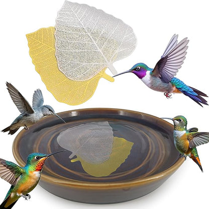 RONDURE 2 pcs Bird Bath Purification Disk Copper and Iron-Silver 4 Inch Bird Bath Water Cleaner Disk, All-Season Water Purifier (Iron-Silver Alloy and Copper-Coated)