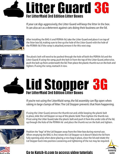 Bag-it 3G, Perma-lid and Permanent Receptacle for Natures Miracle and LitterMaid Litter Boxes (Whole Kitty Caboodle)