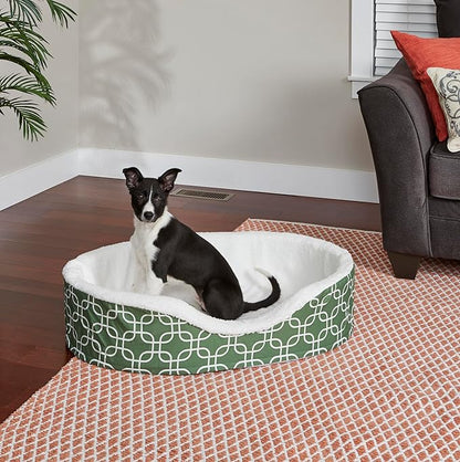 MidWest Homes for Pets Orthoperdic Egg-Crate Nesting Pet Bed w/ Teflon Fabric Protector, Large Green