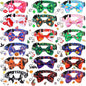 Kacctyen 18 Pcs St. Patrick's Day Cat Collars Bulk Holiday Cat Collars with Bow Tie 4th of July Patriotic Decoration Kitty Breakaway Adjustable Pet Kitten Bowtie Decor(Small)