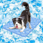 Rywell Dog Cooling Mat 2.0, Ocean Blue,36" x 27" Thick & Durable Cooling Mat for Large Dogs, Long-Lasting Cool with Waterproof & Color-Changing Arc-Chill Tech (Q-Max>0.5) Washable& Non-Toxic