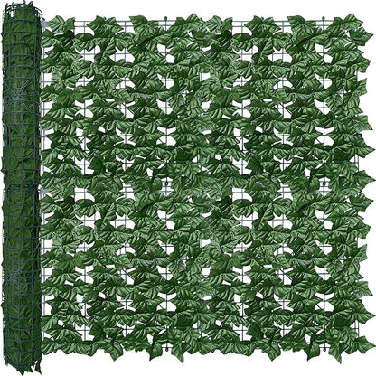 Artificial Ivy Privacy Fence Wall Screen: 40X100 in UV-Anti Faux Greenery Backdrop Ivy Vine Leaf Hedges Fence Panels for Patio, Balcony, Garden, Backyard Indoor Outdoor Green Decor