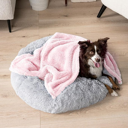 PetAmi Dog Blanket for Small Dogs Pink, Fluffy Soft Puppy Blanket, Sherpa Fleece Cat Blanket for Kitten Doggie, Calming Pet Blanket Throw for Couch Sofa Bed Washable, Small 24x32