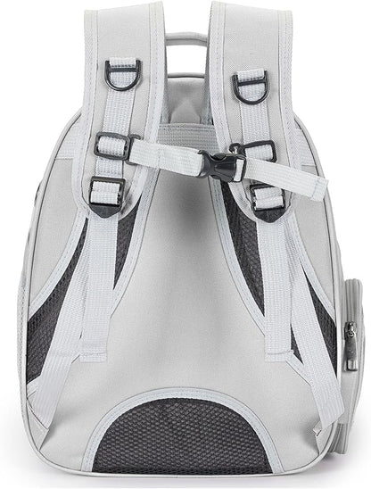Cat Bubble Backpack Carrier for Small Medium Dogs Cats Carrying Bag, Airline Approved Pet Travel Carrying Bag Dog Hiking Walking Outdoor Backpack (Gray)