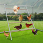 Chicken Perch, Chicken Coop Roosting Perch for Backyard Poultry, Chicken Coop Perch Easy to Assemble & Clean, Farm Chicken Toys (55" L x 40" W)