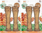 Nylabone Healthy Edibles Natural Dog Chews, Long Lasting Bones for Dogs, Roast Beef & Chicken Flavor Dog Treats, X-Large (4 Count)