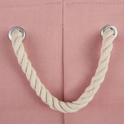 Bone Dry Pet Storage Collection Collapsible Bin, Rose, Medium Round