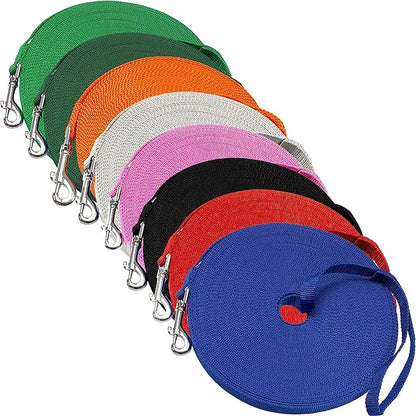 Long Dog Puppy Obedience Recall Training Agility Lead, Leash - BLUE, 15' Foot - by, Downtown Pet Supply