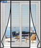 Magnetic Screen Door Upgraded PET Mesh Stronger Than Fiberglass and Polyester,Hands Free,Keeps Bugs Out,Pet & Kid Friendly,Suitable for Sliding Door,Large Patio Door and French Door-60''x96''