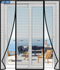 Magnetic Screen Door Upgraded PET Mesh Stronger Than Fiberglass and Polyester,Hands Free,Keeps Bugs Out,Pet & Kid Friendly,Suitable for Sliding Door,Large Patio Door and French Door-80''x96''