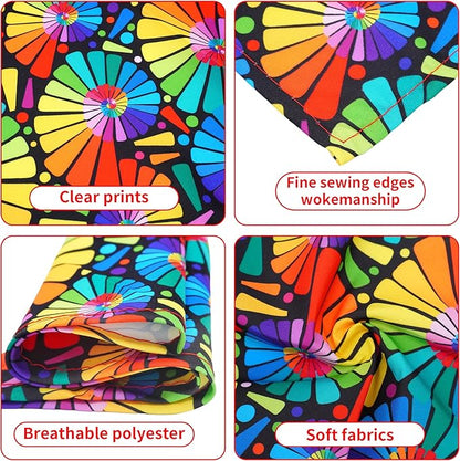 30 Pack Rainbow Dog Bandanas Bulk for Large Dogs Breed 33 Inch LGBT Extra Large Dog Bandanas XL Pride Month Dogs Bandana Grooming L