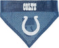 NFL DOG BANDANA - INDIANAPOLIS COLTS REVERSIBLE PET BANDANA. 2 Sided Sports Bandana with a PREMIUM Embroidery TEAM LOGO, Small/Medium. - 2 Sizes & 32 NFL Teams available