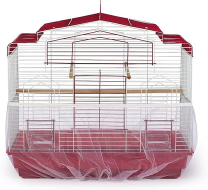 Prevue Pet Products 821W Mesh Bird Seed Catcher, White, Medium/8"