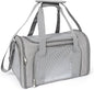 Mile High Life | Outdoor Travel Pet Carrier | Kitty Puppy Cat Carriers | Collapsible Dog Carrier for Small Medium Dogs | Cat Crates w Breathable Mesh with Soft-Sided (Grey, Medium)