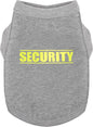 Discover Cozy Cotton Canine Wear: Soft, Lightweight, and Breathable Dog Shirt Vest with Eye-Catching Graphics(Security), Keeping Your Furry Friend Warm and Comfy! Grey XL