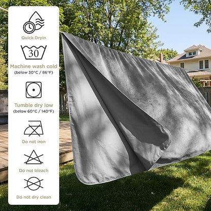 Bedsure Waterproof Bed Cover for Dogs Washable - Waterproof Blanket for King Bed Couch Sofa Cozy, Lightweight Furniture Protector for Pet Cat Quick Drying, Ash Grey, 82x102IN