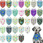 30 Pack Large Dinosaurs Dog Bandanas Stitch Dog Bandana Bulk Reversible Print One Side XXL Polyester Scarves Party Grooming L