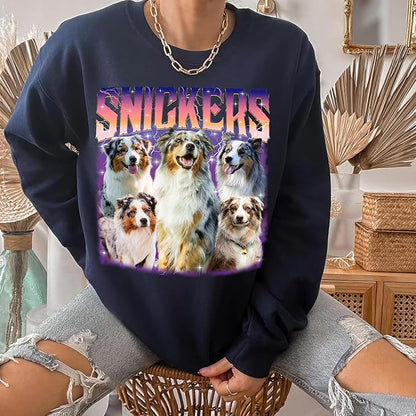 Mit & Mia Custom Your Own Bootleg Rap Shirts for Boyfriend Girlfriend Face Shirt with Photo Gift for Him Her Pet Lovers