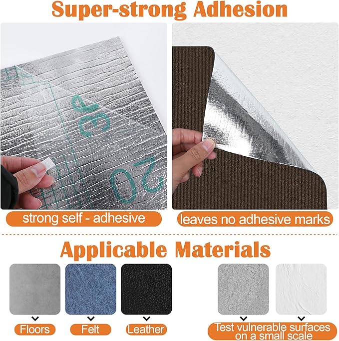 Cat Scratch Furniture Protector - 118" x 13.8" Trimmable Self-Adhesive Cats Claws Scratch Pads, DIY Cat Climbing Couch Protector for Scratch Post Cat Tree Replacement Indoor (Brown)