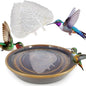 RONDURE 2 pcs Bird Bath Purification Disk 4 Inch Bird Bath Water Cleaner Disk, All-Season Water Purifier Copper disc for Bird Bath (Iron-Silver Alloy)