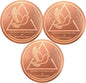 Bird Bath Purification Disk, 99.99% Copper Disc for Bird Bath Copper Disk Cleaner Safe for Outside Birds Fountain Disc Accessories, Fit for Outdoor Birdbath Bowl (3 pcs)