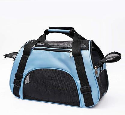 Pet Carrier Soft-Sided Carriers for Cat Carriers Dog Carrier for Small Medium Cats Dogs Puppies Pet Carrier Airline Approved Cat Dog Pet Travel Carrier (Small, Blue)